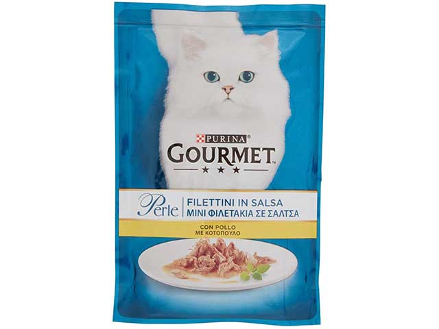 Gourmet perle filettini 85gr pollo