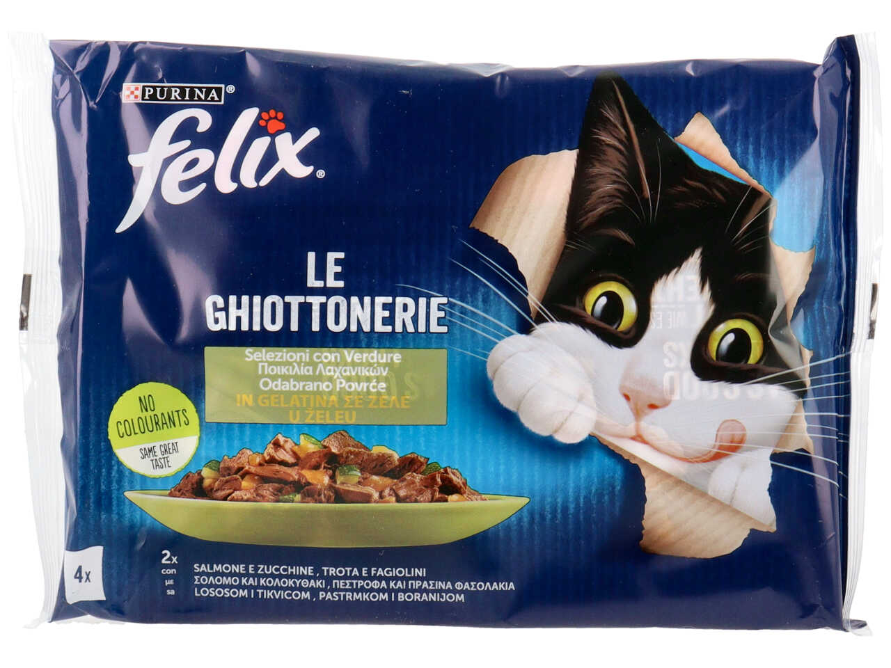 Felix ghiottonerie verdure e pesce 4x85gr 61204