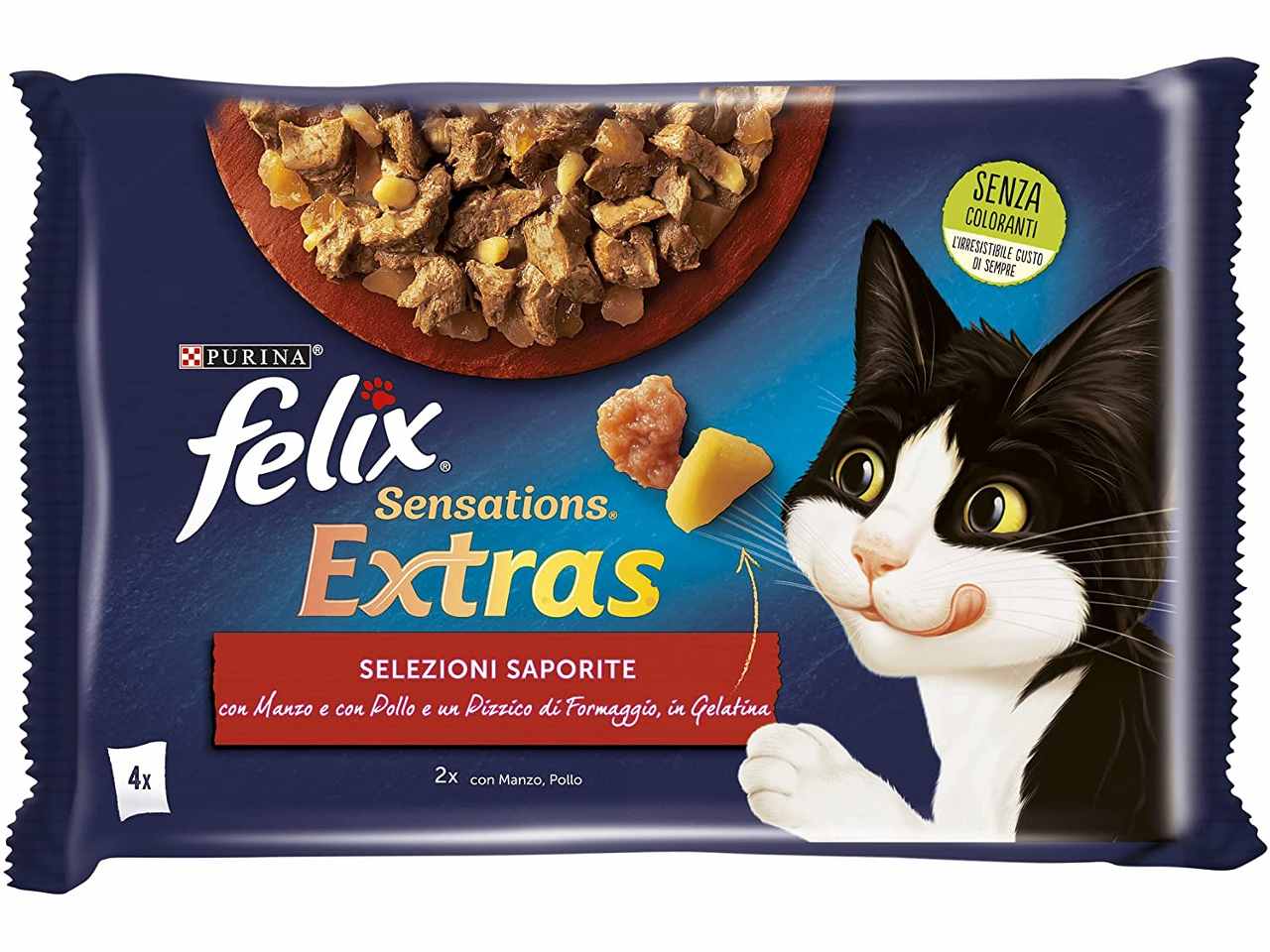 Felix sensatios extra selez.deliziose 4x85gr 61230