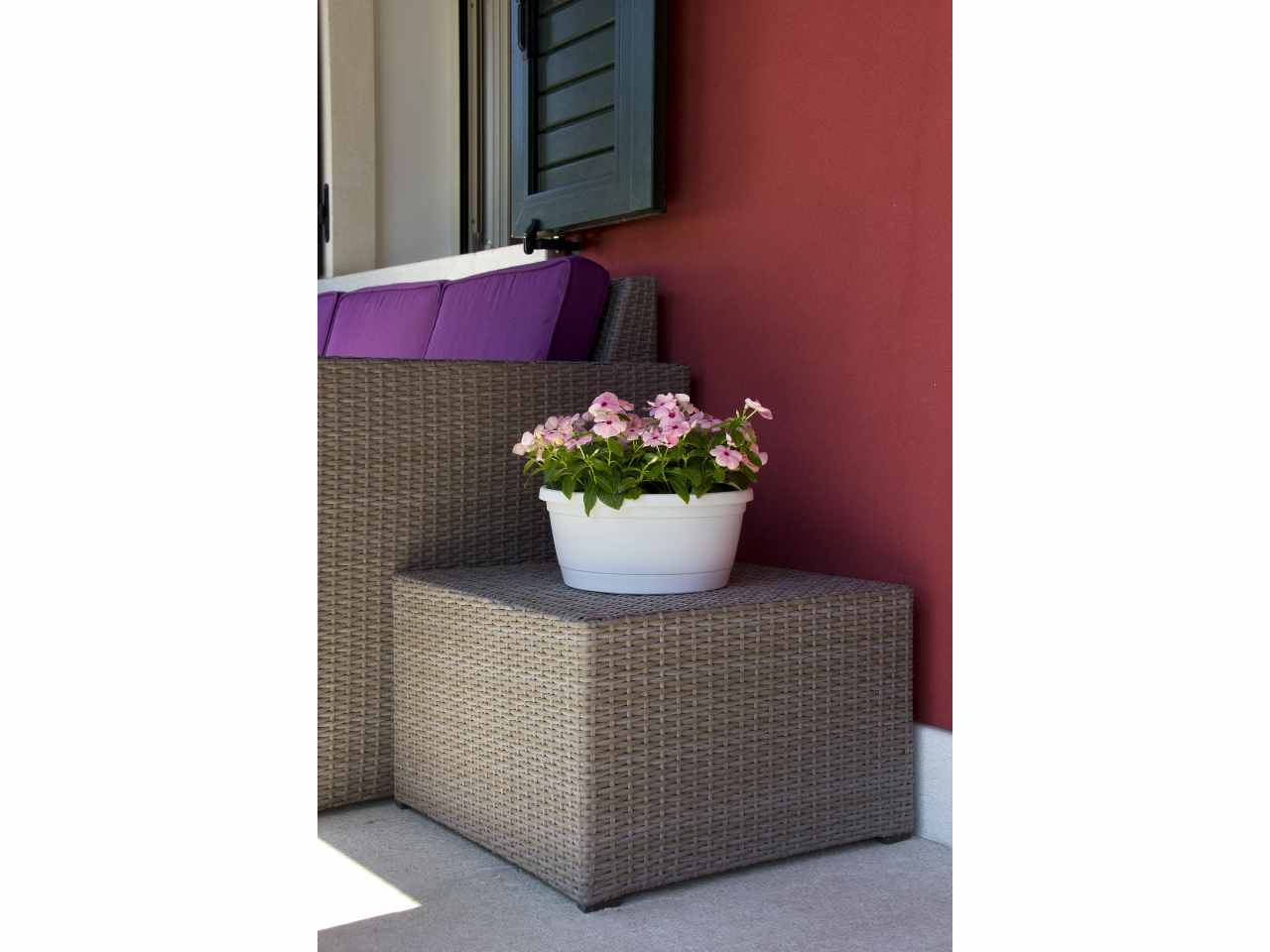 Vaso rumba 35cm bianco 33a35b