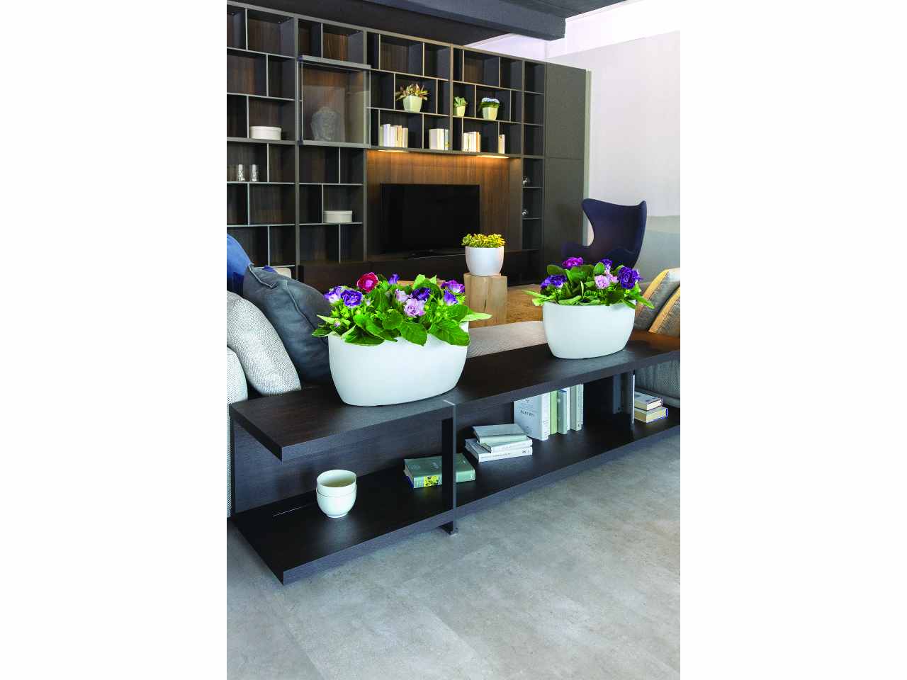 Vaso athena 50cm bianco r4050b