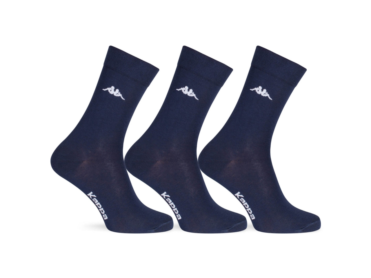 Calza corta Kappa da adulto in cotone e poliestere blu taglia 36/38