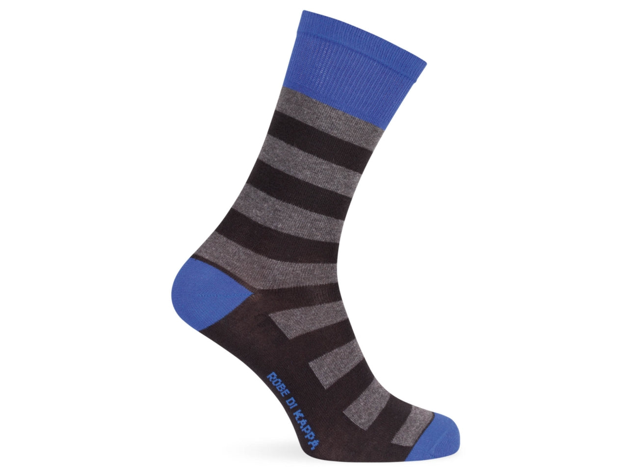 Calza corta da uomo maglia jersey in cotone riga larga- pack da 1 paio - nero 39/42