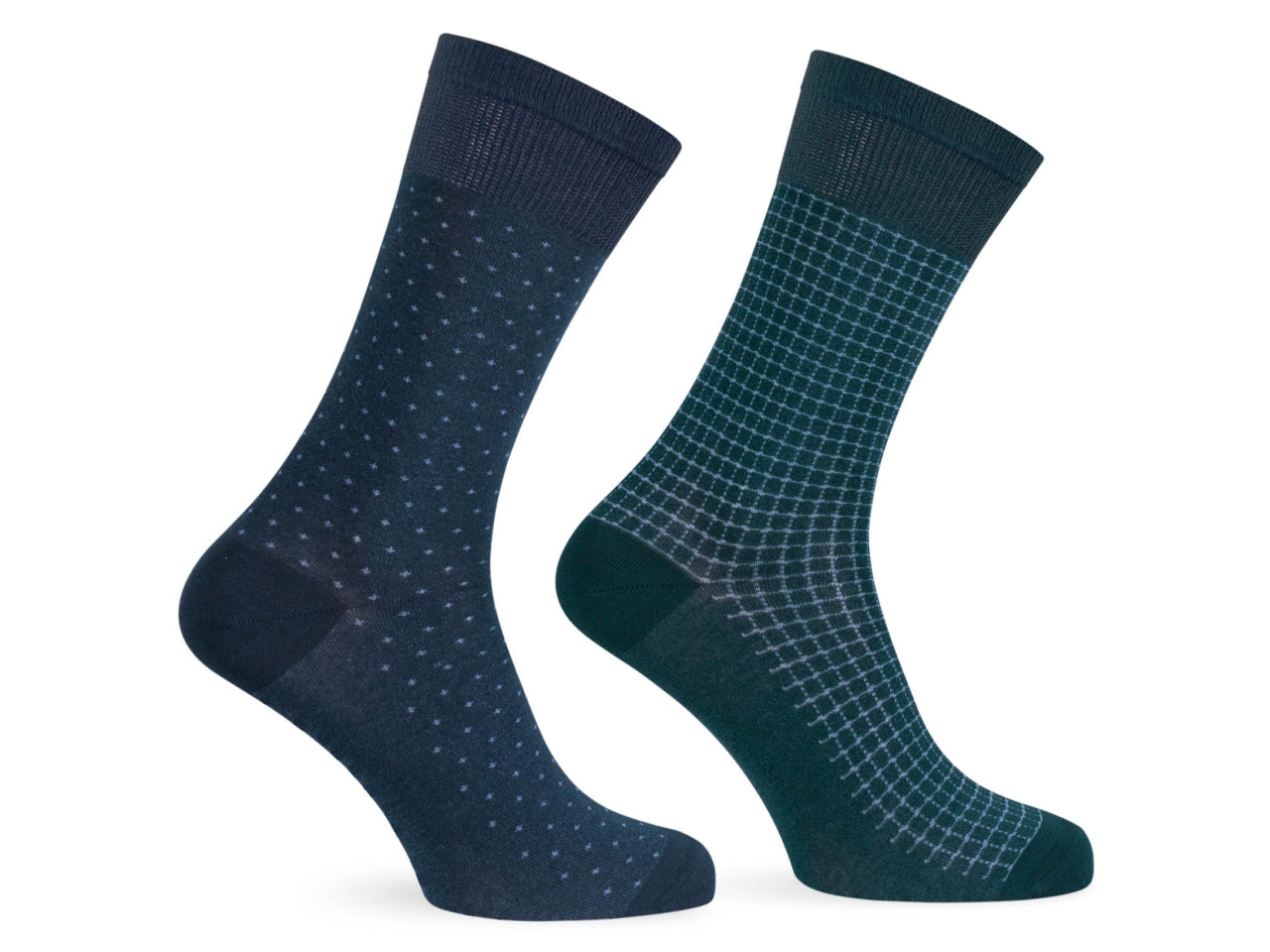 Calza corta da uomo maglia jersey in cotone - pack da 2 paia - blu notte 39/42