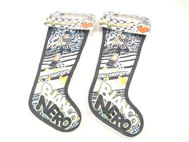 Calza pile bianco/nero h.35cm 18071