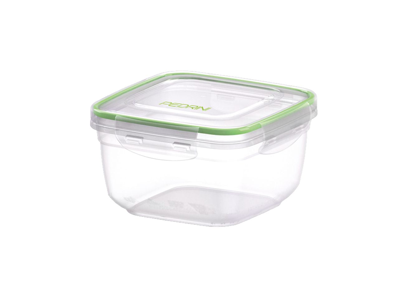 Contenitore quadrato in plastica da 1500ml con coperchio