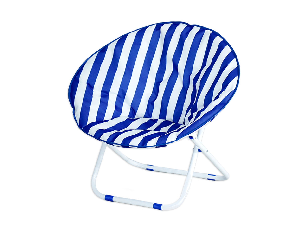 Sedia moon 60x78x78cm strisce blu