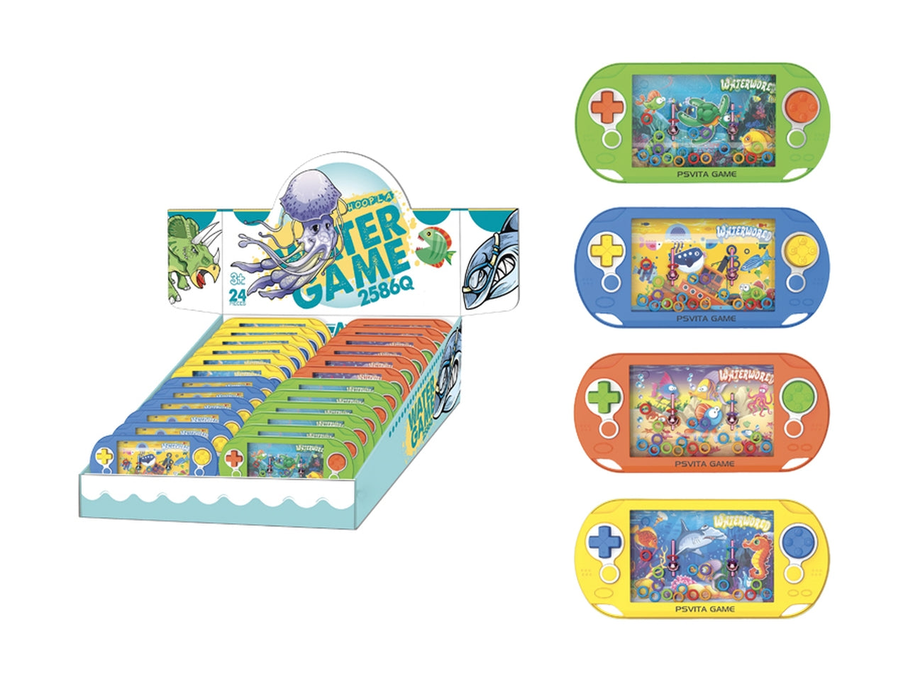 Gioco d'acqua in display in 4 assortimenti