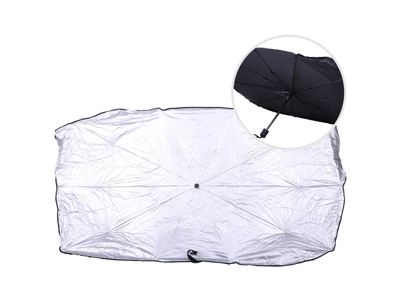 Parasole per auto ad ombrello 130x65cm