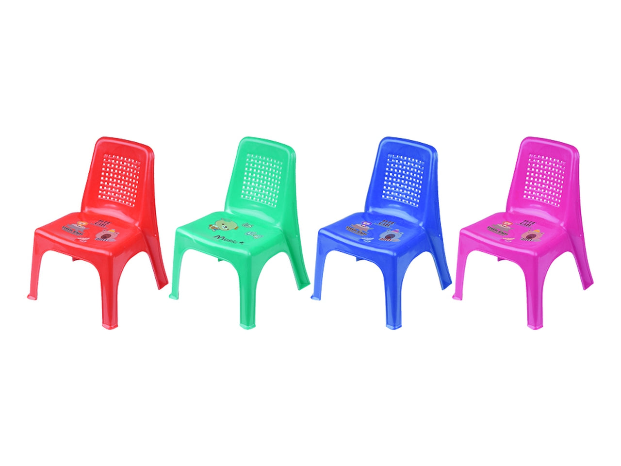 Sedia baby in plastica 22x21x36cm in 4 assortimenti