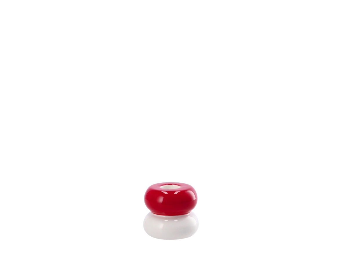Porta candela natalizio in ceramica d.6,5h6cm - assortito