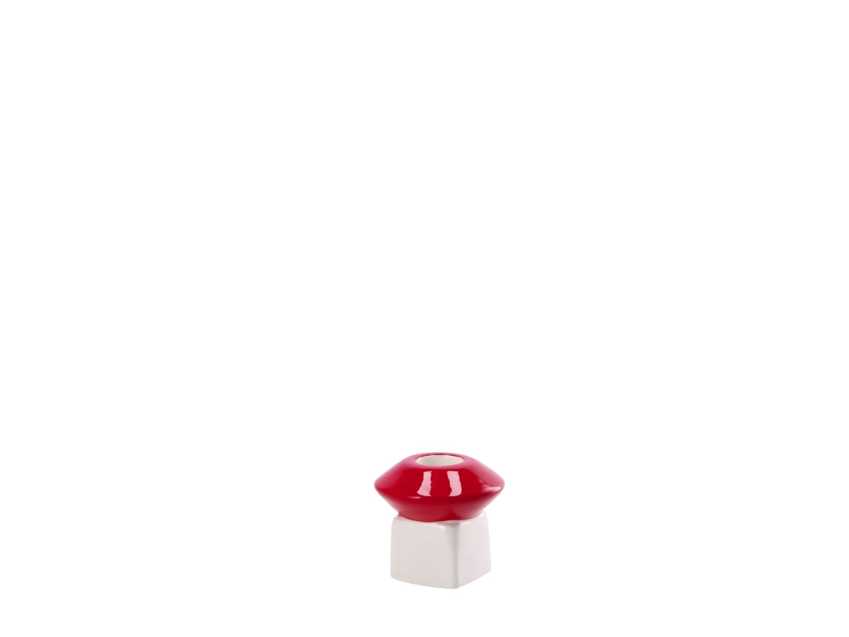 Porta candela natalizio in ceramica d.6,5h6cm - assortito