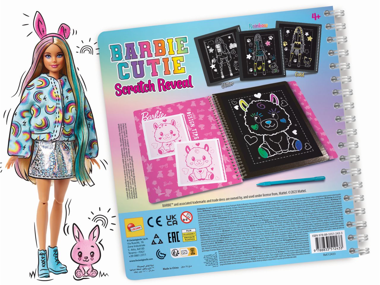 Barbie sketchbook cutie scratch reveal $