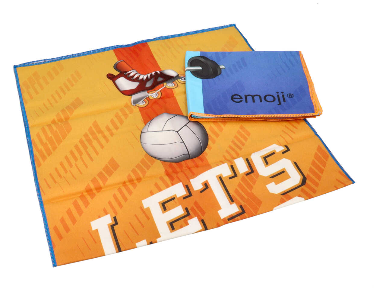Emoji teli sport in microfibra 2 pezzi