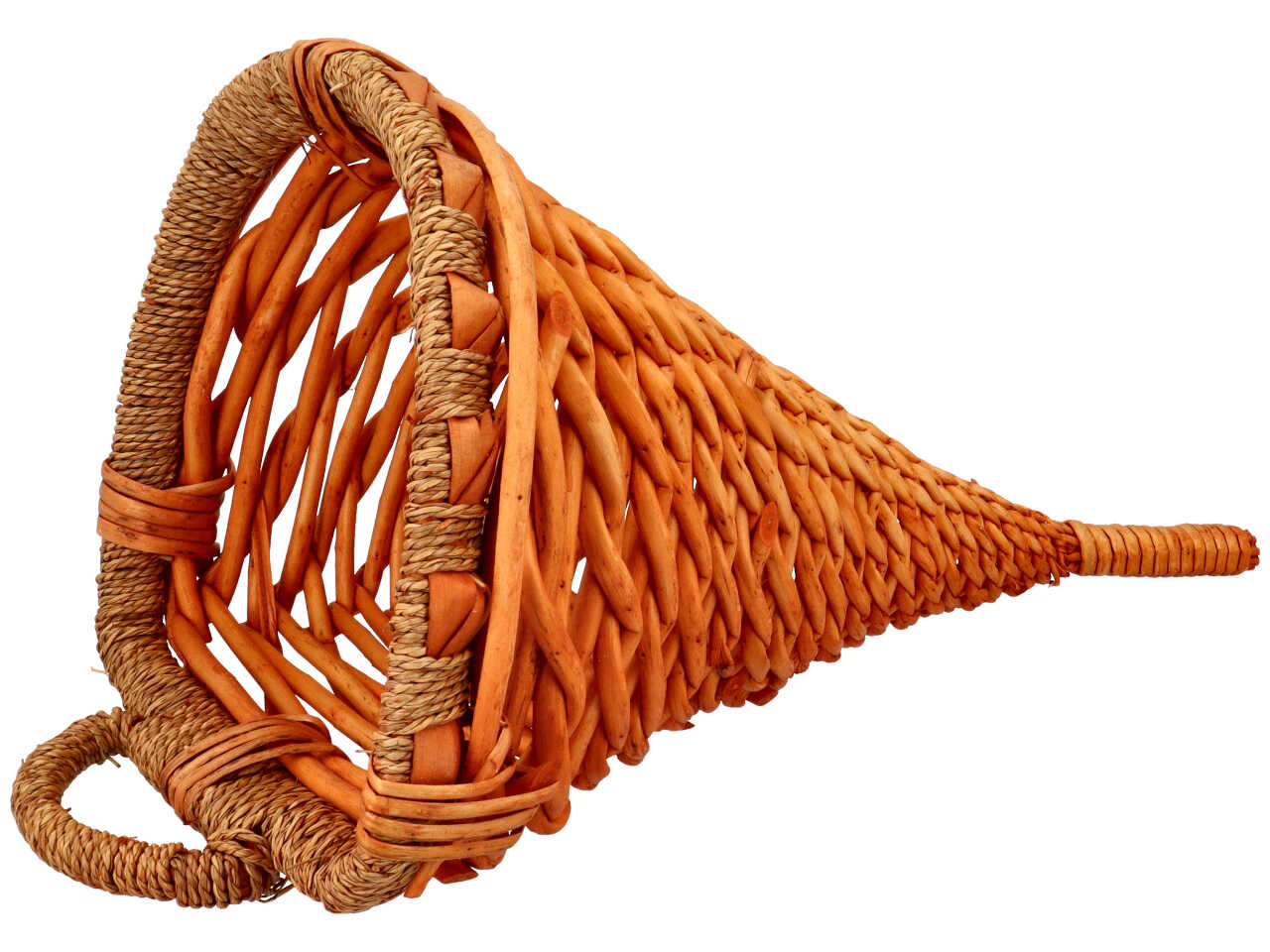 Cornucopia in vimini h.48cm con manico