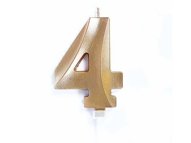 Candela luxury 10cm oro chrome n4 c824