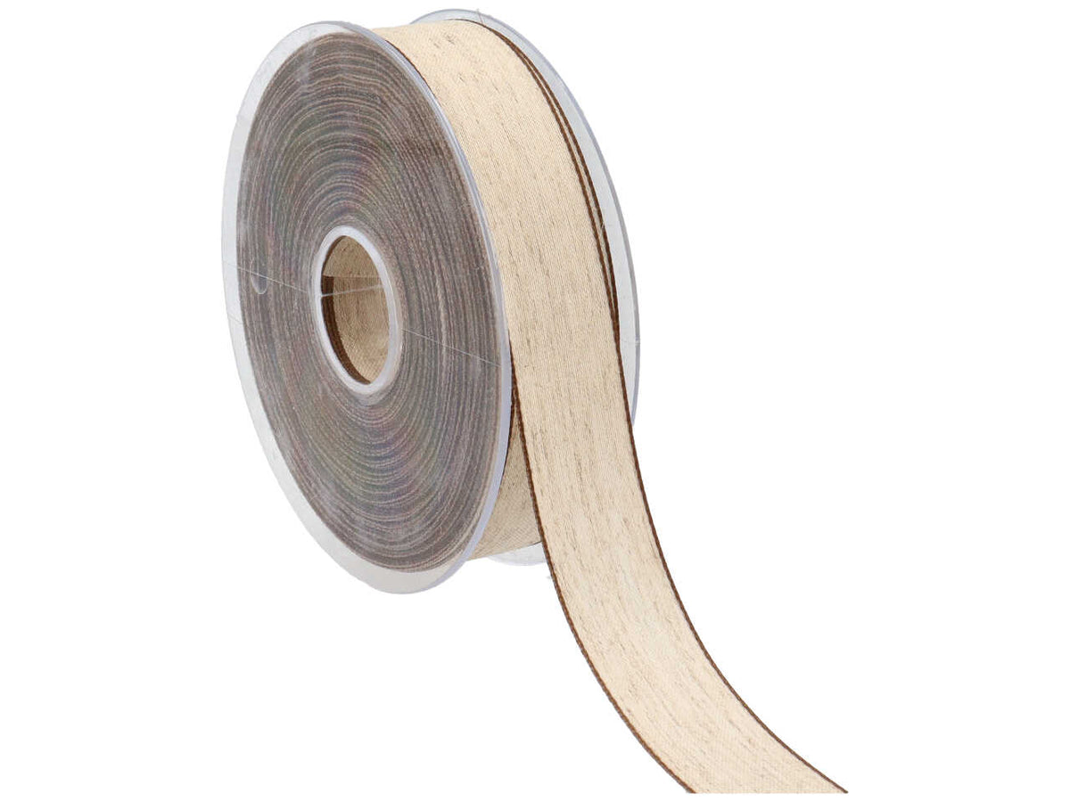 Nastro bordlino 25mmx25mt panna