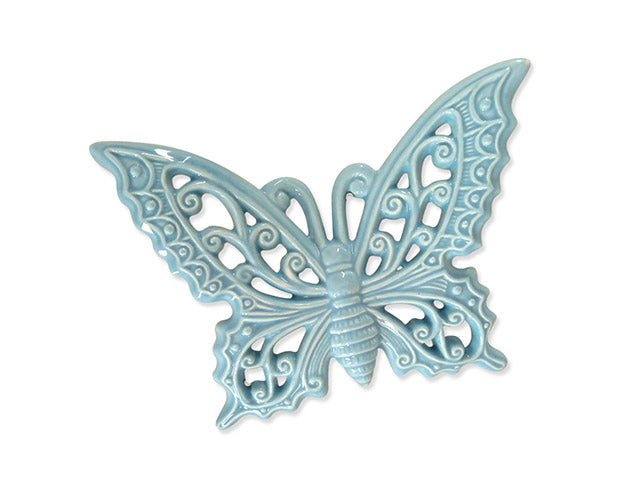 Farfalla 10cm turchese