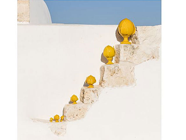 Pomo giallo bomboniera in ceramica stile mediterraneo 12,5x12 cm - Pois Home