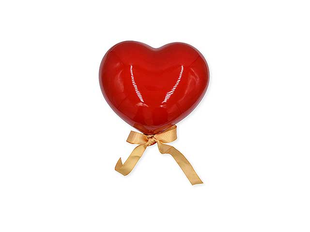 Pallone cuore 6cm con magnete rosso cuore08r