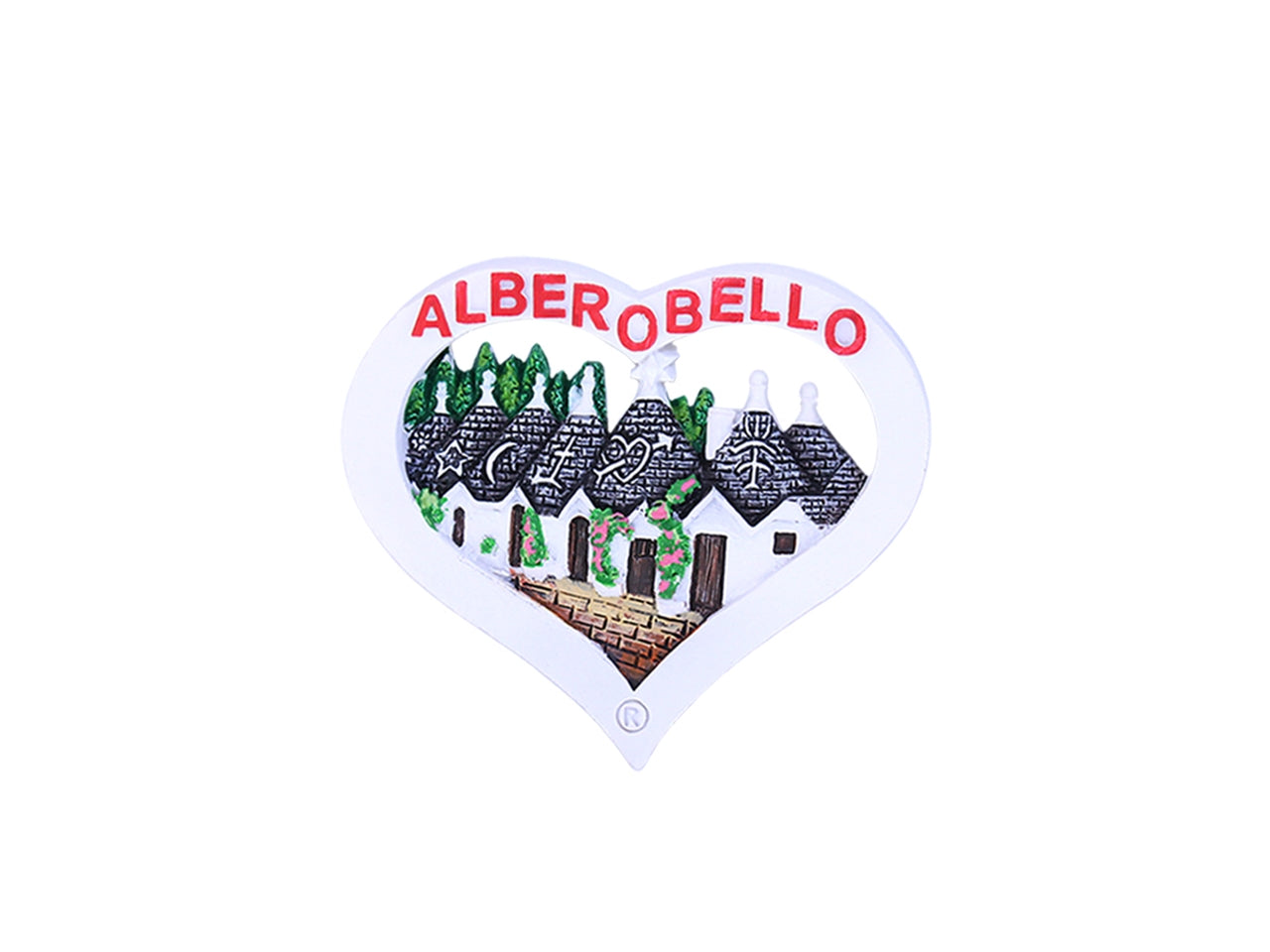 Magnete cuore alberobello