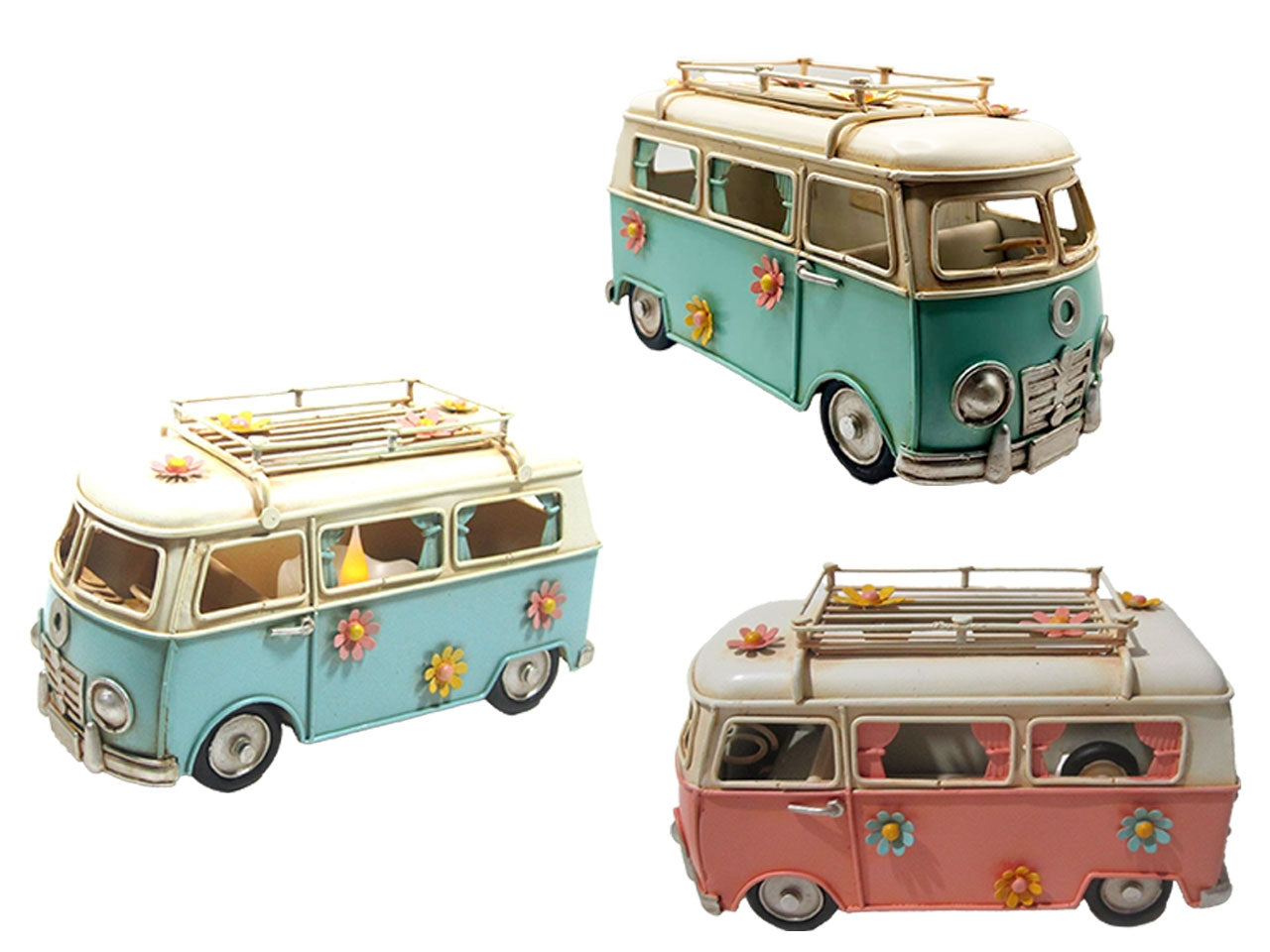 Bus portacandela 20x9x11cm