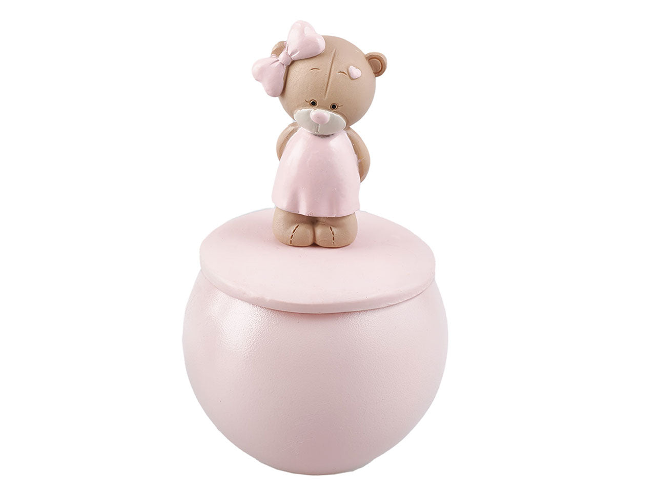 Candela con orsetto bimba h.11 cm