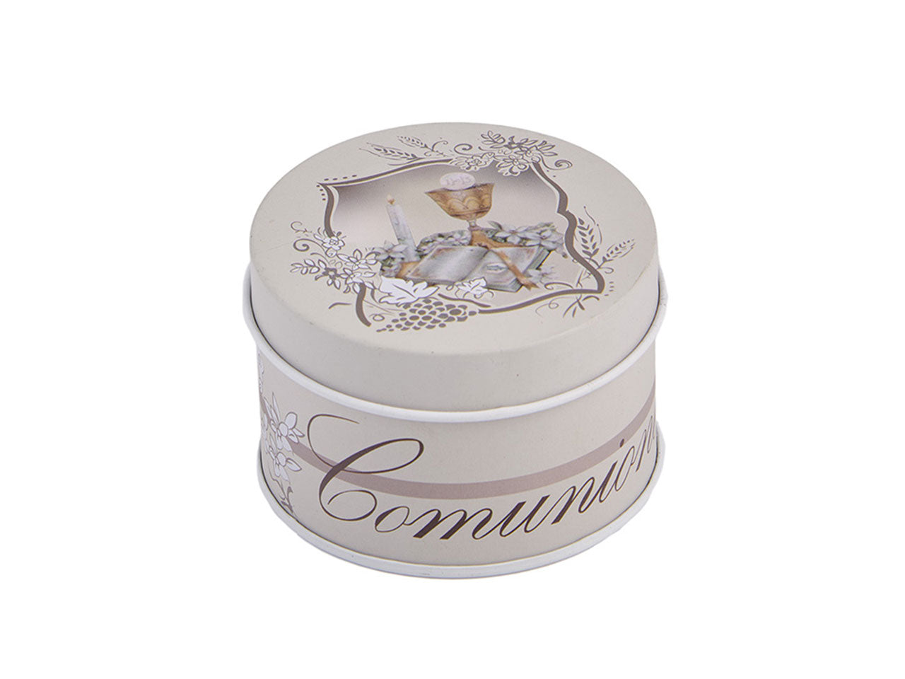 Scatola in latta comunione 6,5x4,5cm
