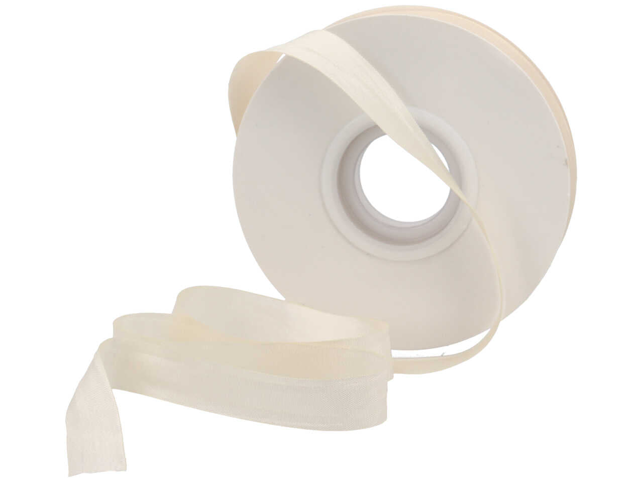 Satin arricciato beige 15mmx50m