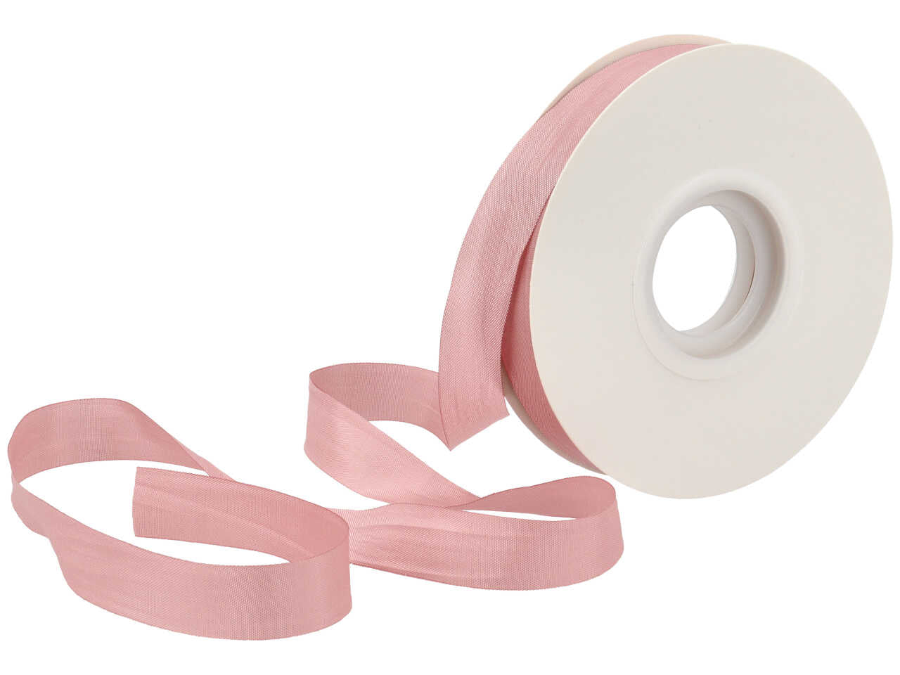 Satin arricciato rosa antico 15mmx50m