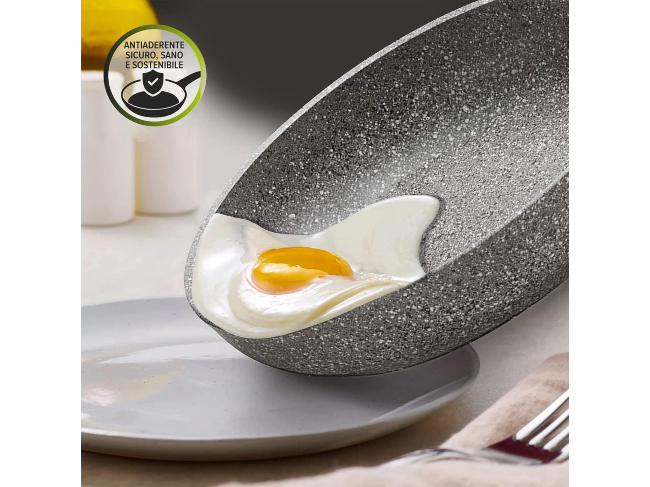 Cuore di pietra padella cm.28 per induzione