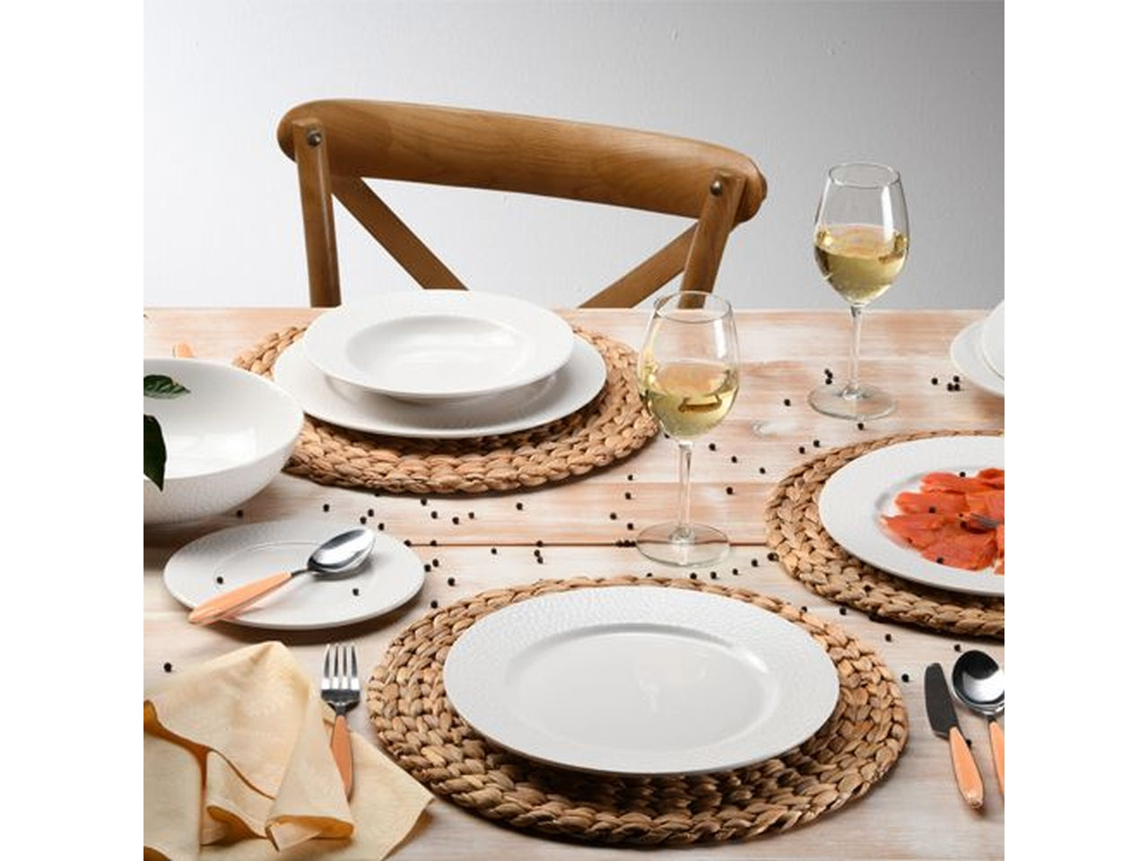 Piatto fondo bianco 22cm gf001220000