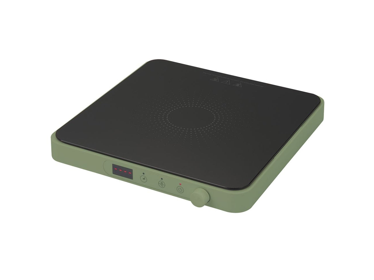 Piastra a induzione, Iridea verde salvia 200-2000W, 31x33 cm - Tognana