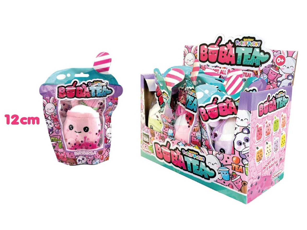 Pushy pushy boba tea normal size 12 cm