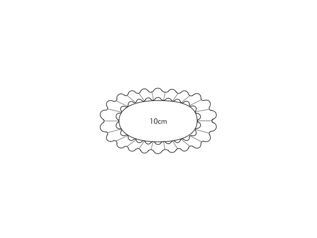 Stampi Tartellette Ovali 6 pezzi 6x10 cm Tescoma Delicia