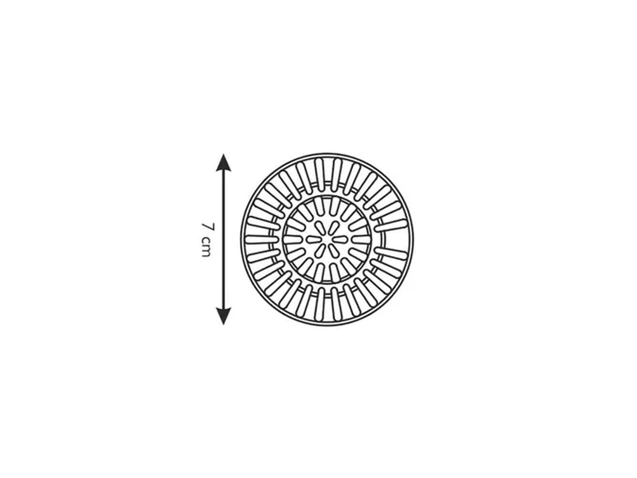 Filtro lavello in acciaio inox 7 cm Tescoma Presto