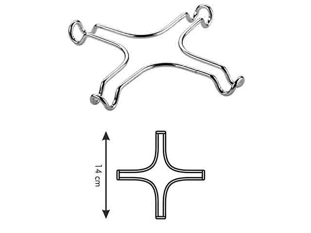 Riduttore fornelli in acciaio inox 14 cm 2 pezzi Tescoma