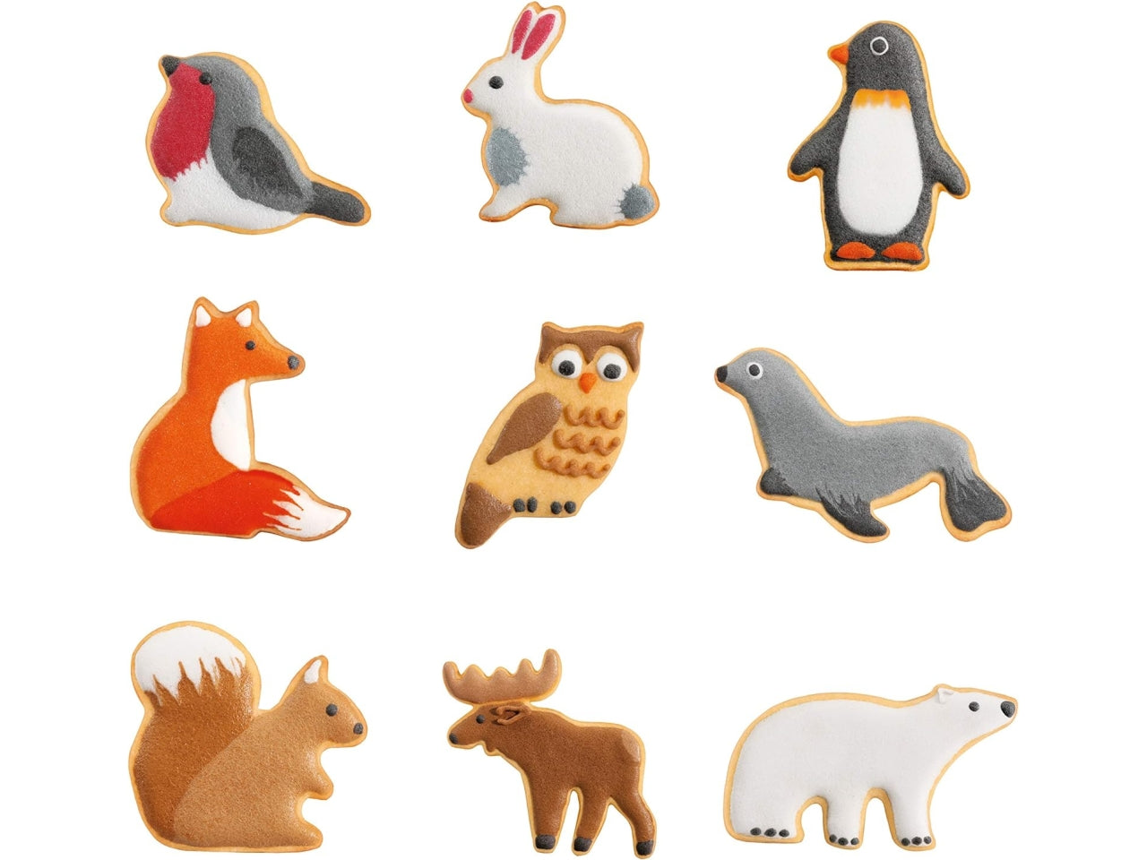 Tagliabiscotti a forma di animali 9x8cm 9 pezzi Tescoma Delicia