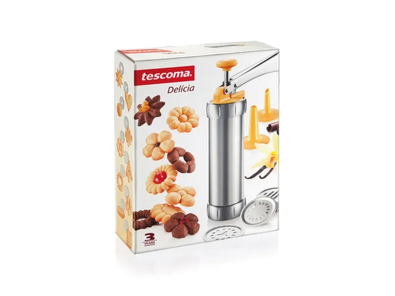 Pistola Sparabiscotti Tescoma Delicia in acciaio inox 20 trafile 4 beccucci