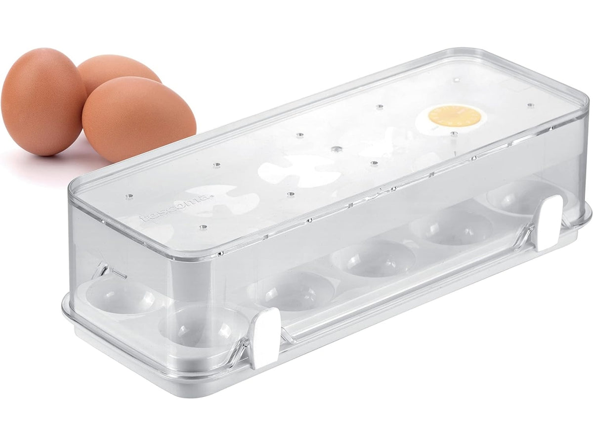 Contenitore per uova in plastica trasparente Tescoma
