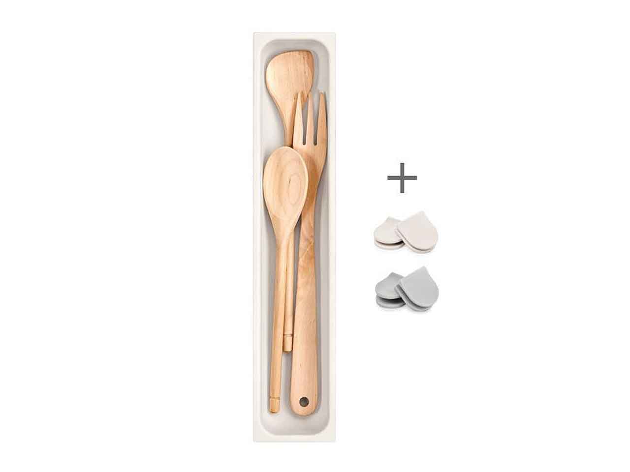 Porta utensili Tescoma Flexispace bianco in plastica 37x74 cm