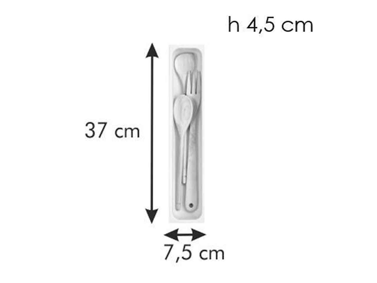 Porta utensili Tescoma Flexispace bianco in plastica 37x74 cm