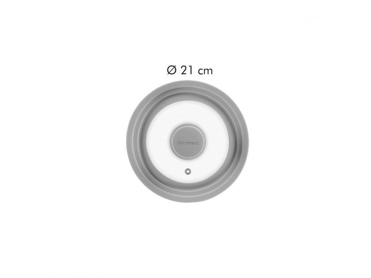 Coperchio in vetro e silicone per padelle adattabile 16-18-20 cm Tescoma Unicover