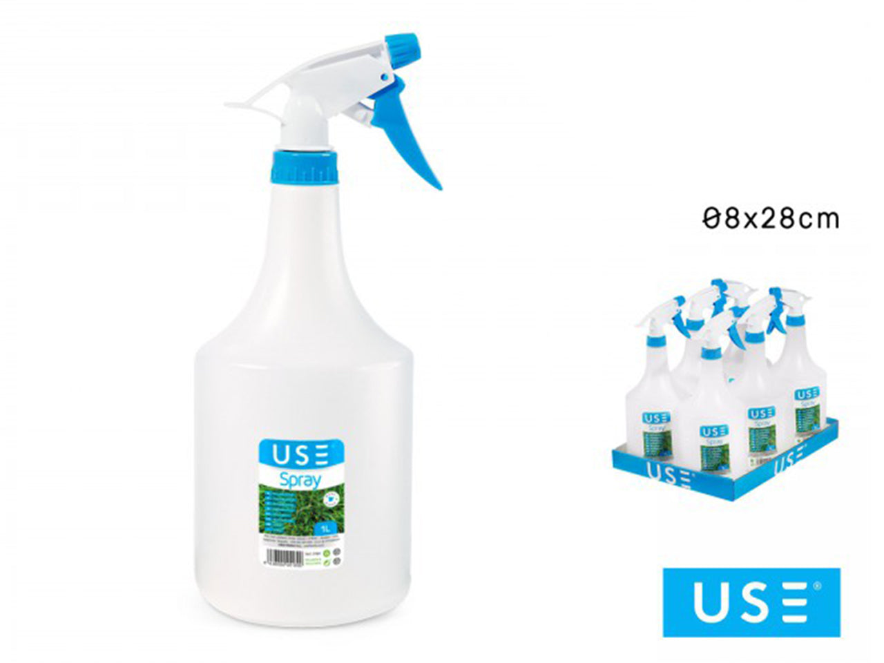 Pistola spray 1000ml base larga