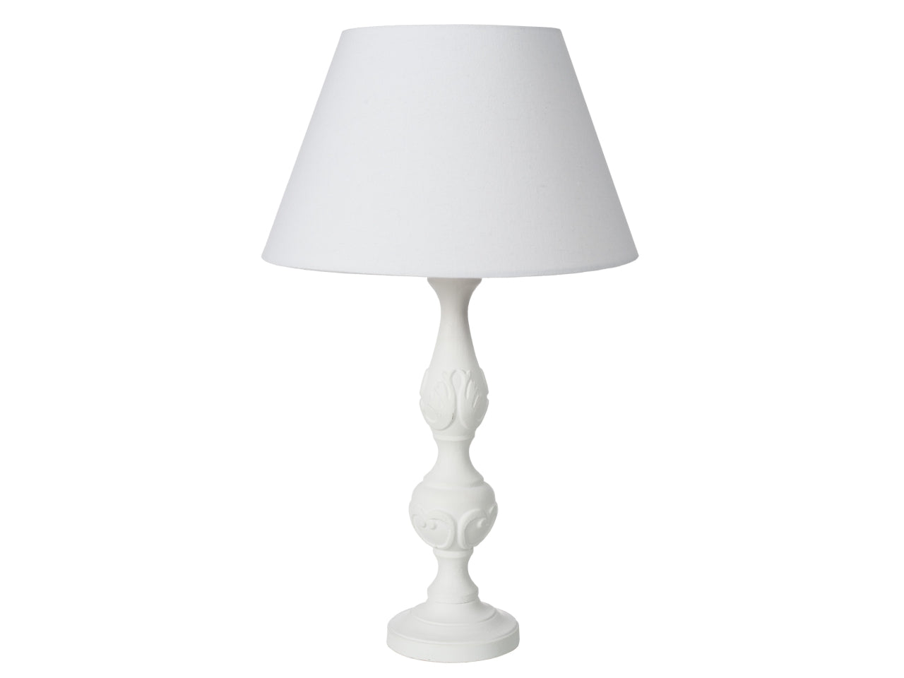 Lampada marylin c/cappa bianca h.60cm