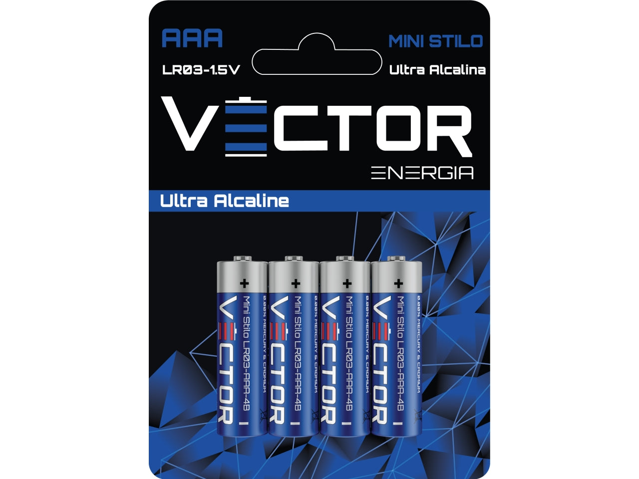 Pila super alcalina ministilo blister da 4 pile