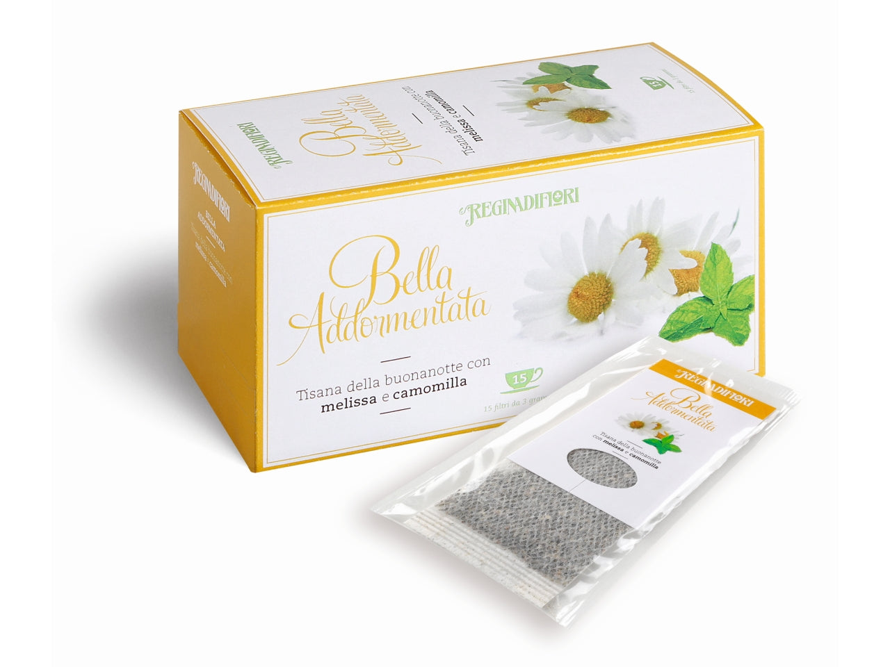 Tisana bella addormentata con melissa e camomilla in confezione da 15 filtri