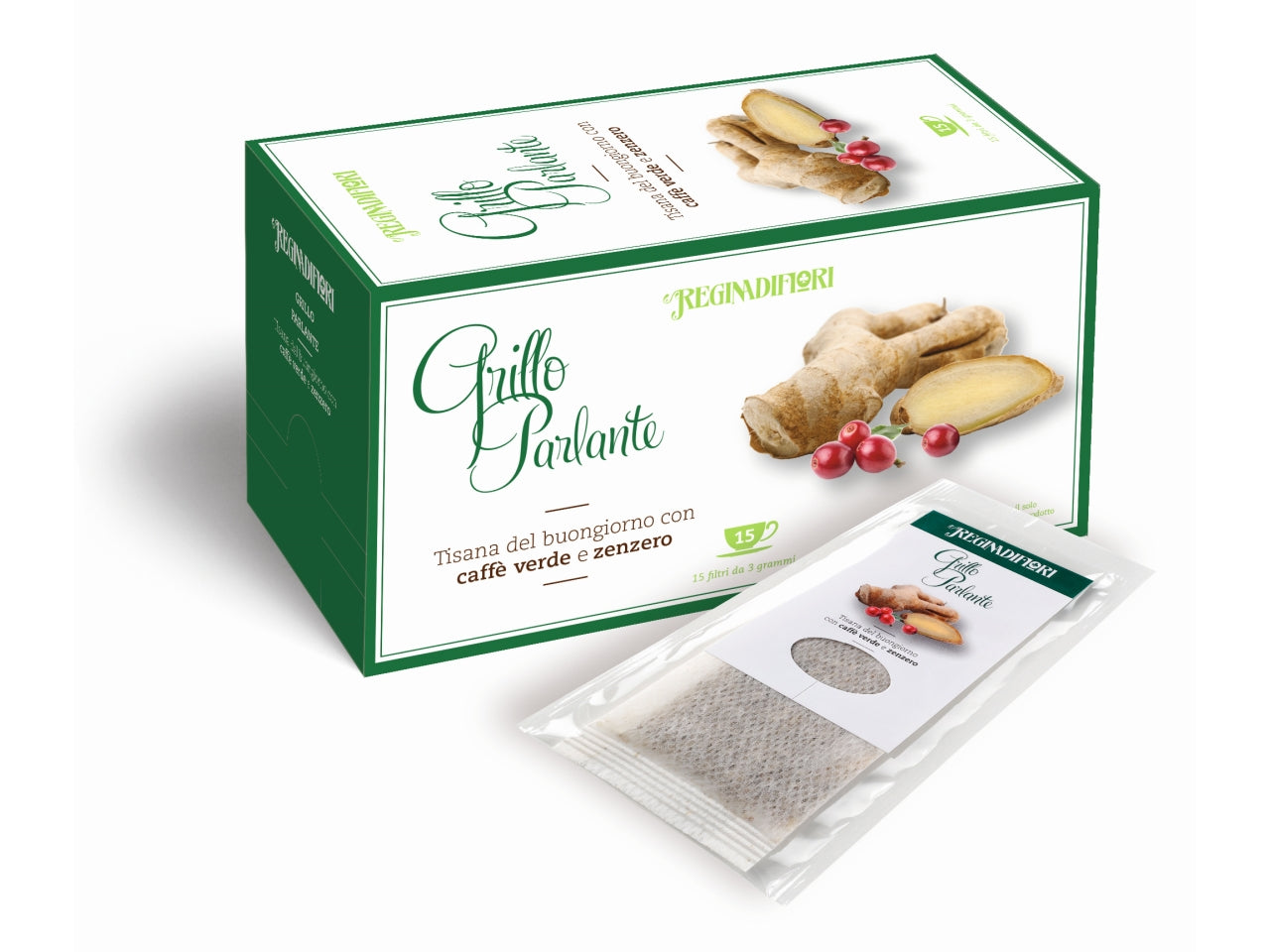 Tisana grillo parlante con caffè, liquirizia e zenzero in confezione da 15 filtri