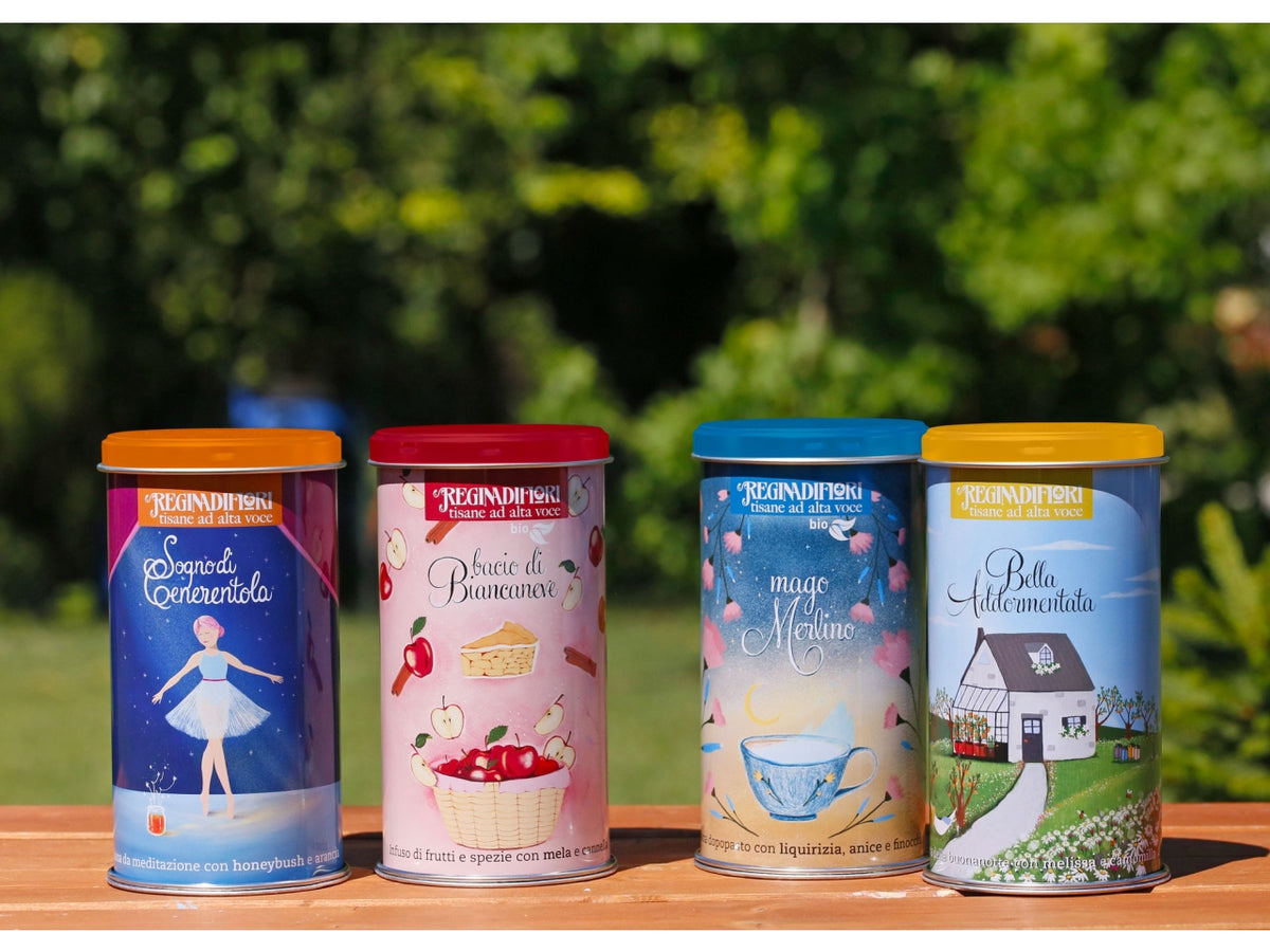 Tisana in lattina regalo 12 filtri mago merlino bio