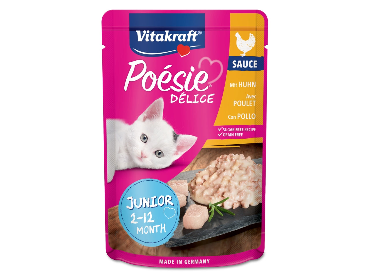 Poésie délisauce pollo junior 85gr alimento umido per gatti